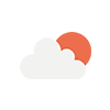 few clouds day icon