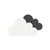 overcast clouds icon for current weather in Chicago