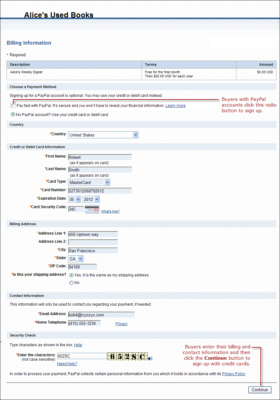 Paypal Recurrent Openweathermap